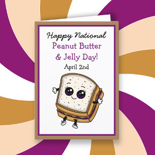 Happy National Peanut Butter and Jelly Day Card