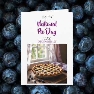 Happy National Pie Day   Dec 1st Card