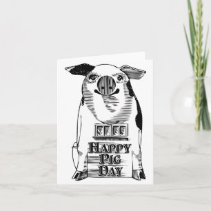 Happy National Pig Day Card