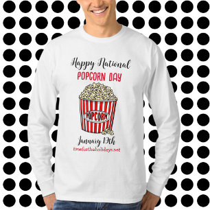 Happy National Popcorn Day - January 19th T-Shirt