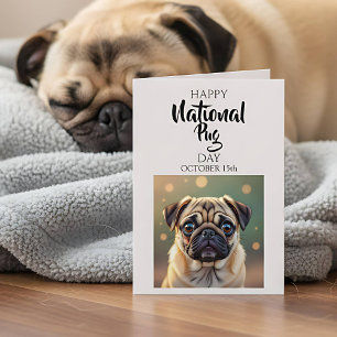 Happy National Pug Day   October 15th Card