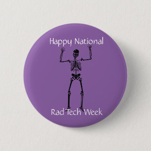 Happy National Rad Tech Week 6 Cm Round Badge