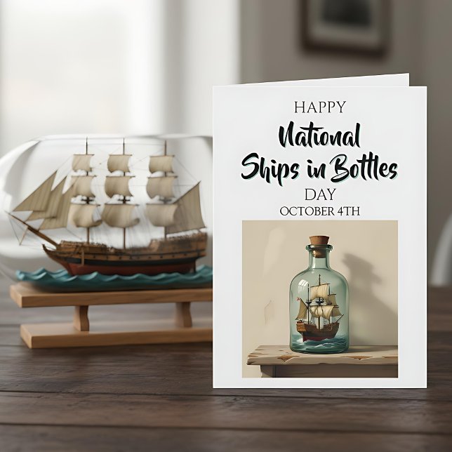 Happy National Ships in Bottles Day - October 4th Card (Creator Uploaded)