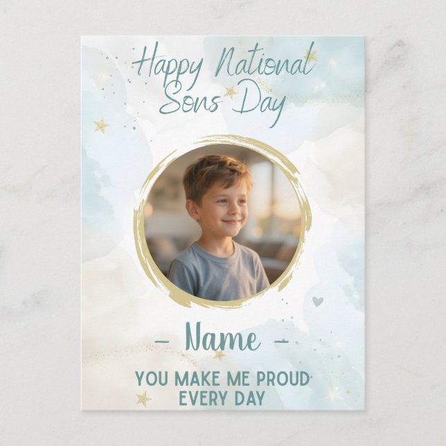 Happy National Sons Day Card - Celebrate Your Son (Front)