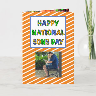 Happy National Sons Day   September 28th Card