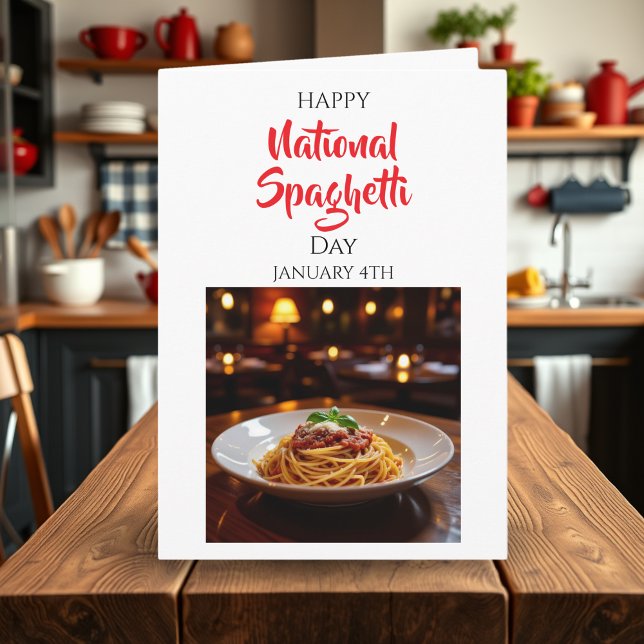 Happy National Spaghetti Day | January 4th Card (Creator Uploaded)
