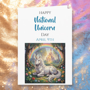 Happy National Unicorn Day April 9th Card