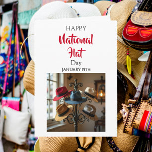 Happy Natoinal Hat Day   January 15th  Card