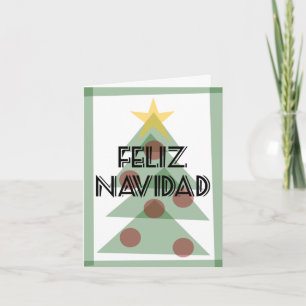 Happy Navidad Prospero Year Nuevo Tarjeta-Notecard Holiday Card