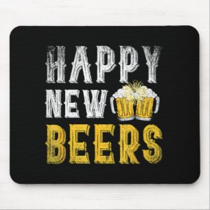 Happy New Beers Party Mouse Pad