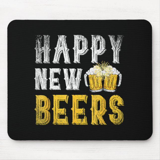 Happy New Beers Party Mouse Pad (Front)