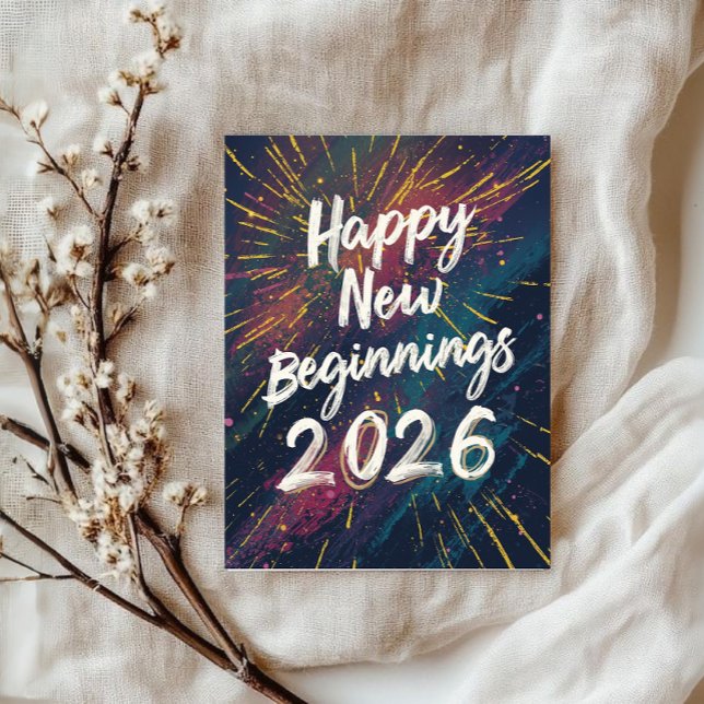 Happy new beginnings 2026 card (Creator Uploaded)
