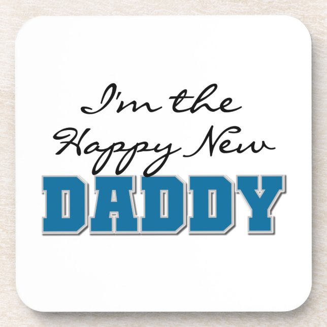 Happy New Daddy Gifts Coaster (Front)