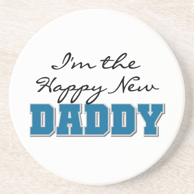 Happy New Daddy Gifts Coaster (Front)