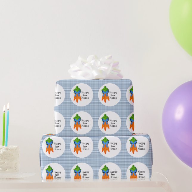 Happy New Home Housewarming  Wrapping Paper (Party Gifts)