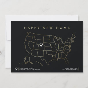 Happy New Home Moving  Announcement