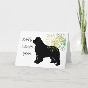 Happy New Newf Year Holiday Card