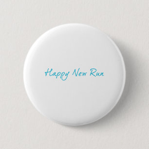 Happy New Run 6 Cm Round Badge