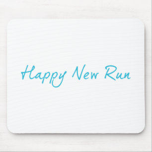 Happy New Run Mouse Pad