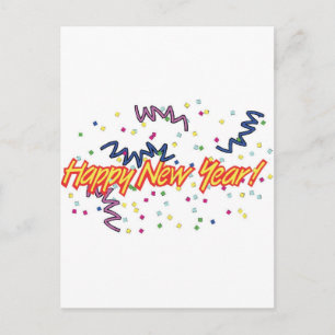 HAPPY NEW YEAR3 HOLIDAY POSTCARD