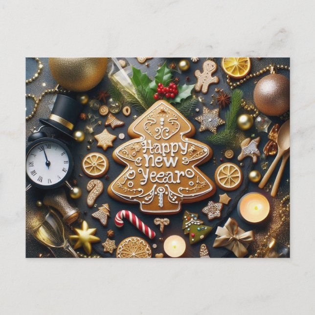 Happy New Year 03 Postcard (Front)