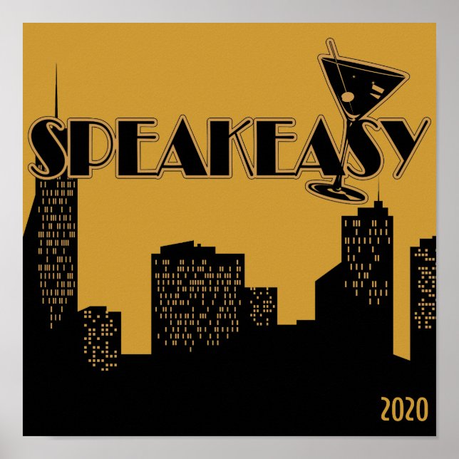 Happy New Year, 1920's Party Poster (Front)