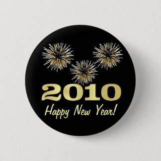 Happy New Year 2010 Party Favour - Round Button