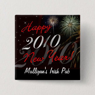Happy New Year 2010 Pin - Patron Party Favour