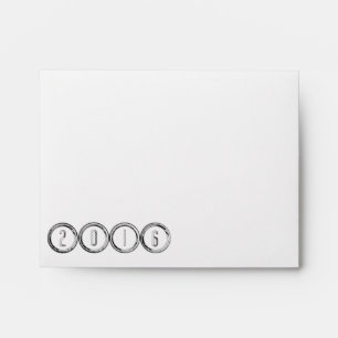 Happy New Year 2016 - Chrome Numbers - Envelope 3