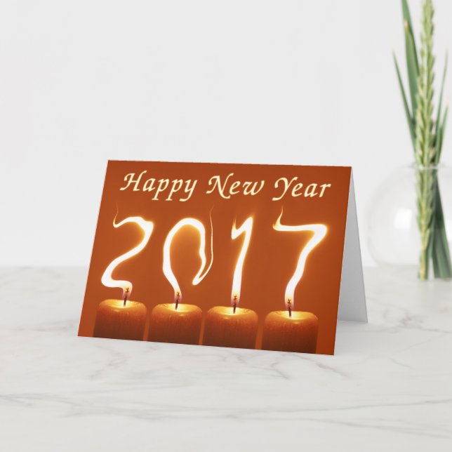 Happy New Year 2017 original Greeting Card (Front)