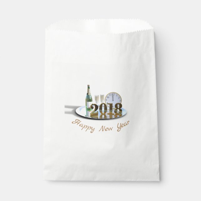 Happy New Year 2018 Favour Bag (Front)