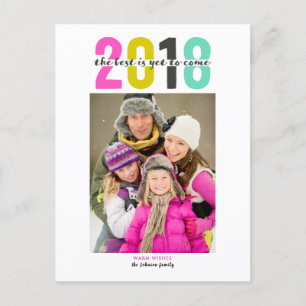 Happy New Year 2018 postcards