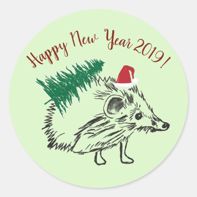Happy New year 2019 Custom Sticker (Front)