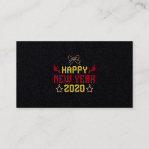 Happy New Year 2020 2 Business Card