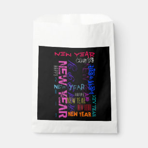 Happy New Year 2020 custom Pop Colours Favour bag