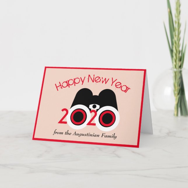 HAPPY NEW YEAR 2020 Vision Customised Seasonal Holiday Card (Front)