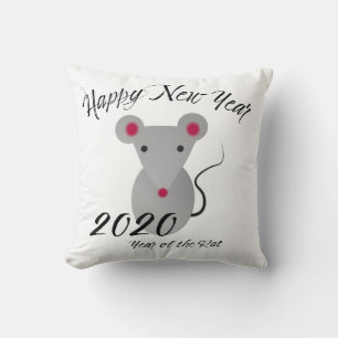 Happy New Year 2020 Year of the Rat Cushion