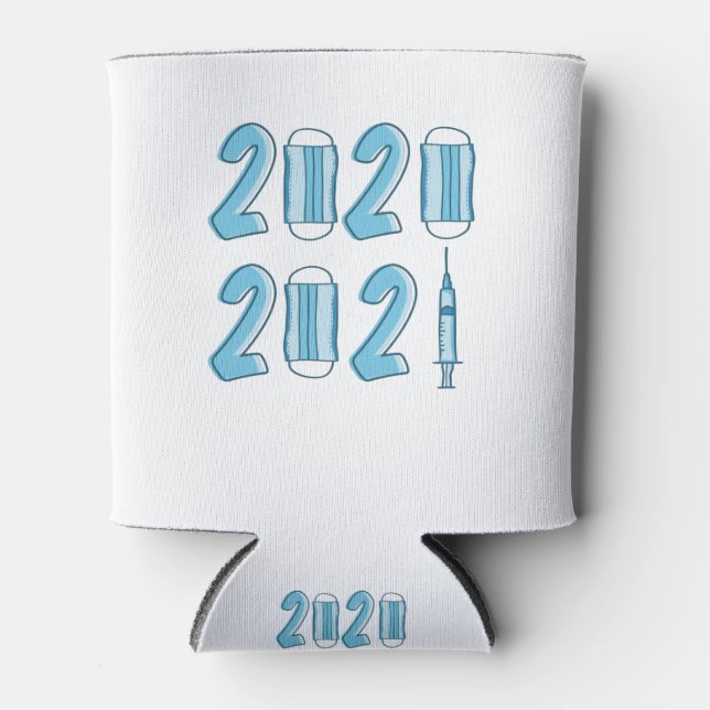 happy new year 2021 can cooler (Front)