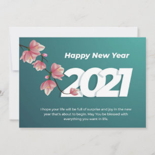 Happy New Year 2021 Celebrate Wishes Card