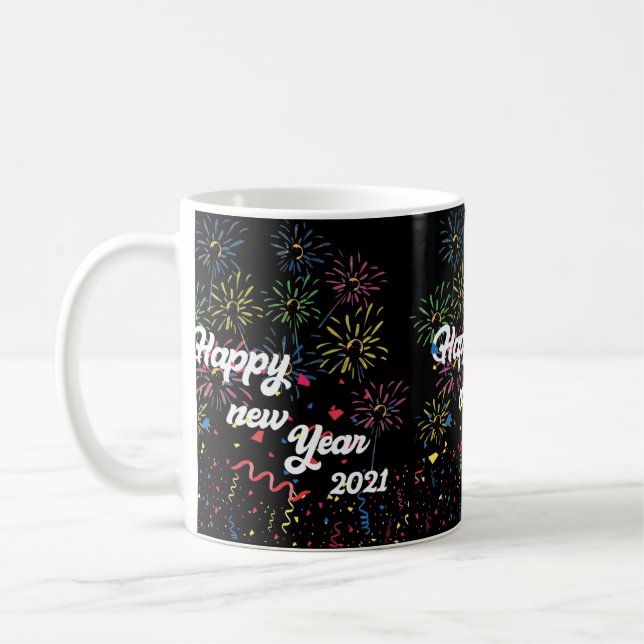 happy new year 2021 coffee mug (Left)