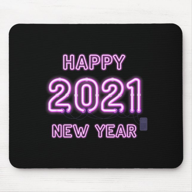 Happy New Year 2021 New Years Eve 2020 Party Suppl Mouse Pad (Front)