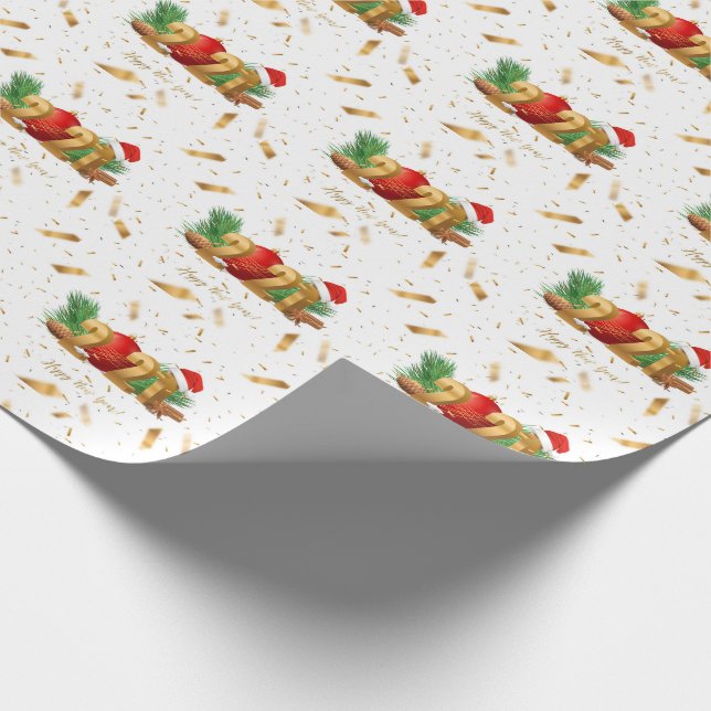Happy New Year 2021 Wrapping Paper (Corner)