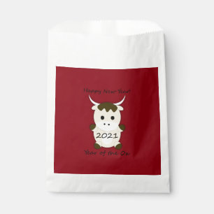Happy New Year 2021 Year of the Ox Favour Bag