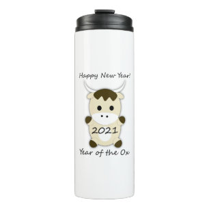 Happy New Year 2021 Year of the OX Thermal Tumbler