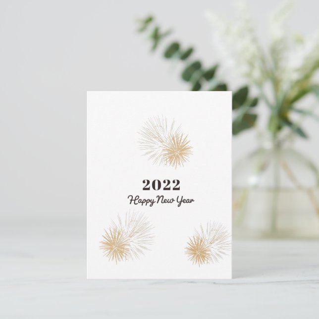 Happy New Year 2022 Holiday Card (Standing Front)