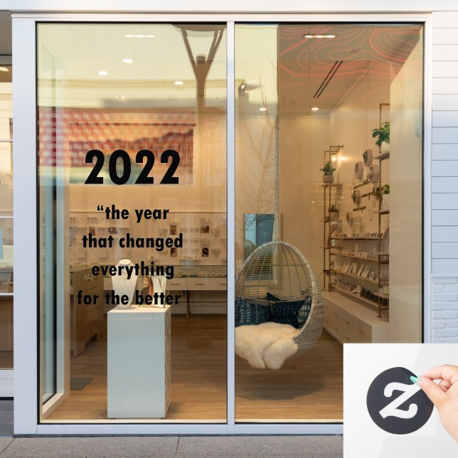 Happy New Year 2022 Motivational Quote (Store Window)
