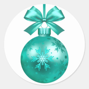 happy new year 2022 ornament classic round sticker