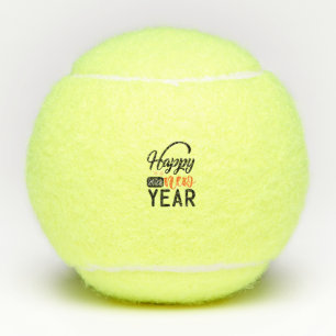 Happy New Year 2022 Tennis Balls
