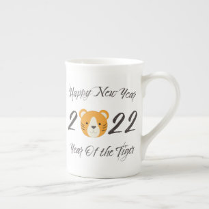 Happy New Year 2022 Year of the Tiger  Bone China Mug