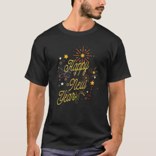 Happy New Year 2023 Funny New Years Eve Confetti T-Shirt
